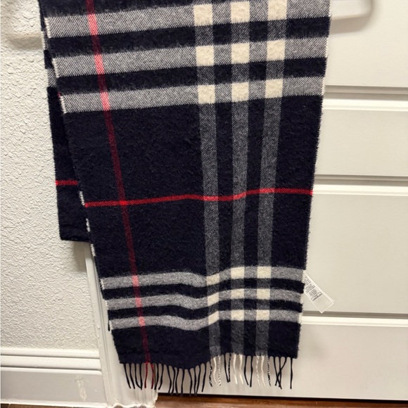 Burberry Dark Navy Cashmere Scarf